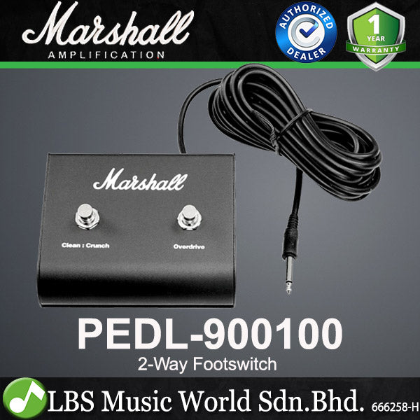Marshall PEDL-90010 2 Way Crunch and Overdrive Footswitch Pedal for FX Models (PEDL90010)