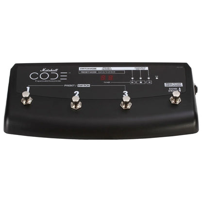 Marshall PEDL-91009 4 Way Footswitch for CODE Amplifiers  with Preset Recall and LED Readout (PEDL91009)