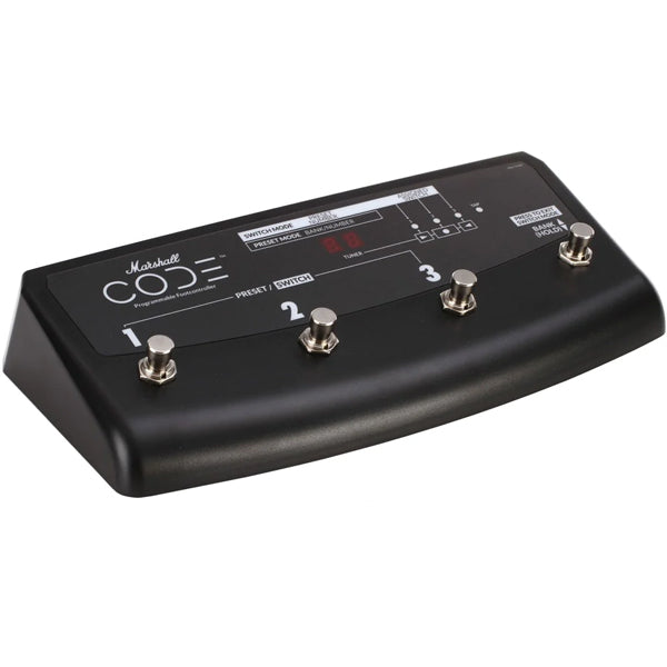 Marshall PEDL-91009 4 Way Footswitch for CODE Amplifiers  with Preset Recall and LED Readout (PEDL91009)