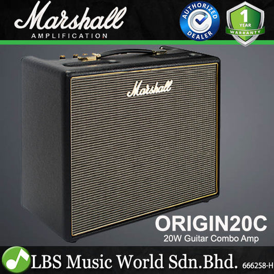Marshall ORIGIN20C 20 Watt 10 Inch Electric Guitar Tube Combo Amplifier with 3-band EQ (ORIGIN 20C)