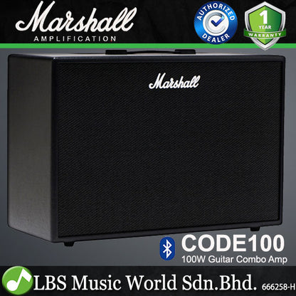 Marshall Code 100 100W 2x12" Digital Speaker Amp Modeling Amplifier with Effect (Code100)