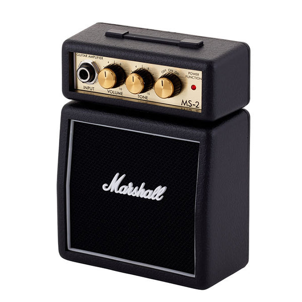 Marshall MS2 1 Watt Electric Guitar Micro Amp Speaker Battery Powered Amplifier Black (MS-2 / MS 2)