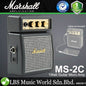 Marshall MS-2C 1 Watt Electric Guitar Micro Amp Speaker Battery Powered Amplifier Classic (MS-2 / MS 2)