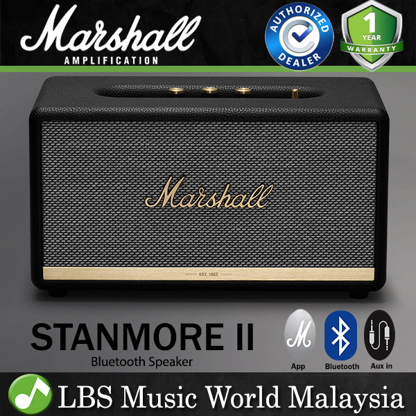 Marshall Stanmore II Bluetooth Stereo Speaker Black (Version 2)