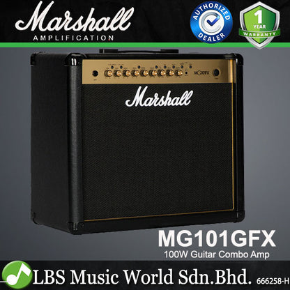 Marshall MG101GFX Gold Series 100W Electric Guitar Amp Combo Amplifier (MG101G MG101FX)