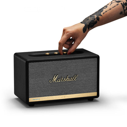Marshall Acton II Wireless Bluetooth Speaker Black Active Loudspeaker Black (Version 2)