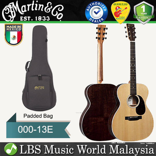 [Discontinued] Martin 000-13E Auditorium Sitka Spruce Top Acoustic Electric Guitar With Gig Bag (00013E 000 13E)
