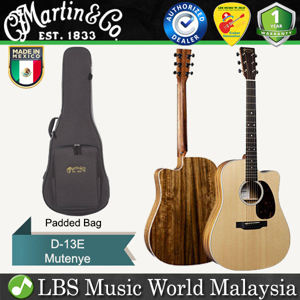 [Discontinued] Martin DC-13E Dreadnought Cutaway Sitka Spruce Top Acoustic Electric Guitar With Gig Bag (DC13E DC 13E)