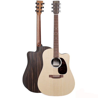 Martin DC-X2E Dreadnought Sitka Spruce Top Acoustic Electric Guitar With Gig Bag - Macassar (DCX2E DC X2E)