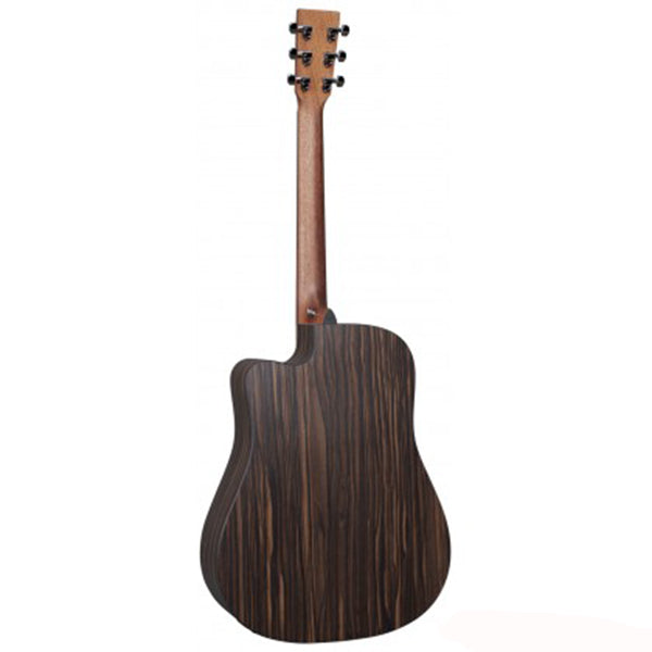 Martin DC-X2E Dreadnought Sitka Spruce Top Acoustic Electric Guitar With Gig Bag - Macassar (DCX2E DC X2E)