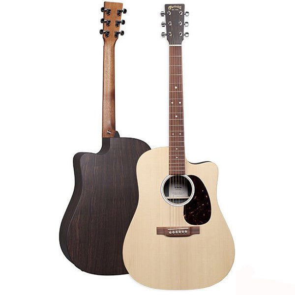 Martin DC-X2E Dreadnought Sitka Spruce Top Acoustic Electric Guitar With Gig Bag - Rosewood (DCX2E DC X2E)
