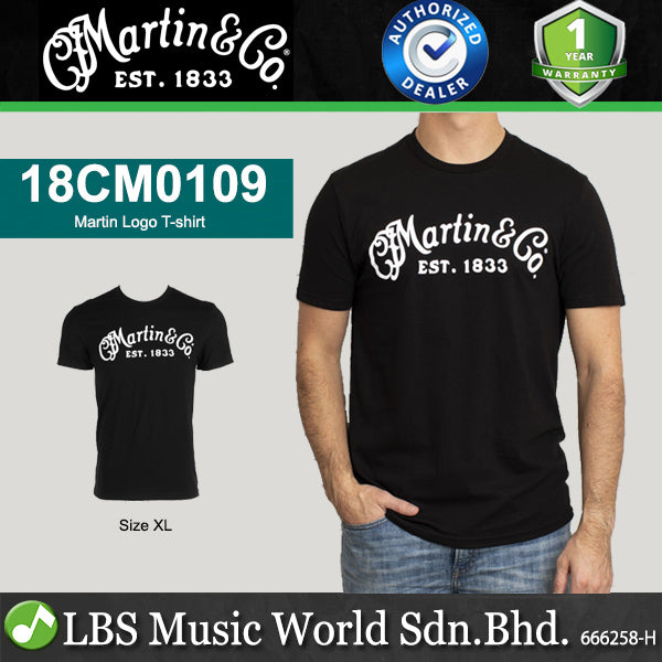 Martin 18CM0109XL Logo Shirt Size XL Black