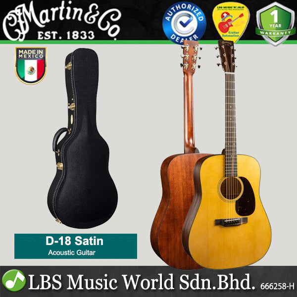 Martin D-18 Satin Spruce Top Acoustic Guitar (D18 D 18)