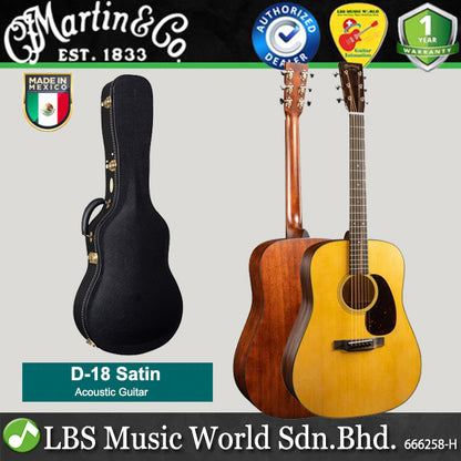 Martin D-18 Satin Spruce Top Acoustic Guitar (D18 D 18)