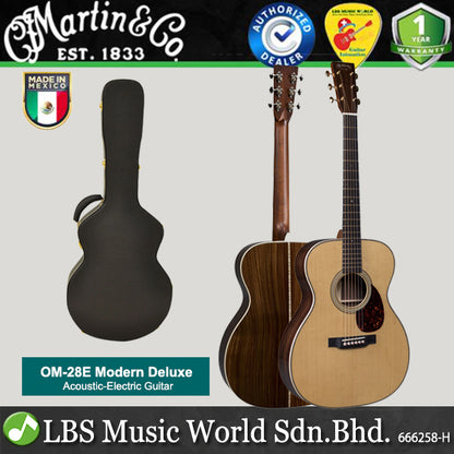 Martin OM28E Modern Deluxe With Spruce Top Acoustic Electric Guitar (OM28E OM 28E)