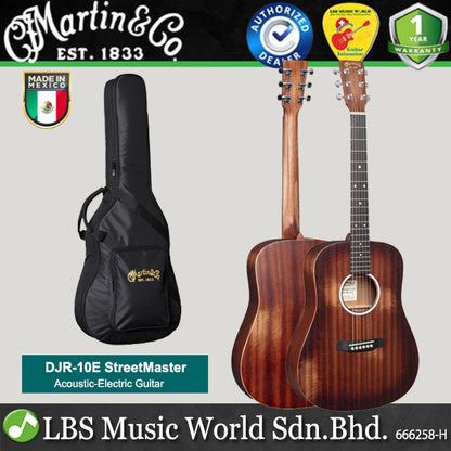 Martin DJR-10E StreetMaster Sapele Top Acoustic Electric Guitar (DJR10E DJR 10E)