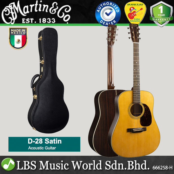 Martin D-28 Satin Spruce Top Acoustic Guitar (D28 D 28)