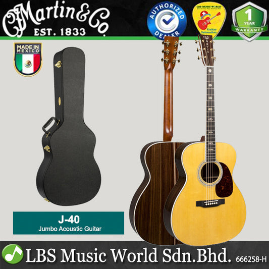 Martin J-40 Spruce Top Jumbo Body Acoustic Guitar (J40 J 40)