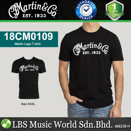 Martin 18CM01093X Logo Shirt Size XXXL Black