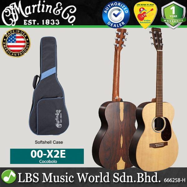 Martin 00-X2E Spruce Top Acoustic Electric Guitar Cocobolo (00X2E 00 X2E)