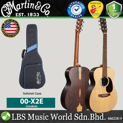 Martin 00-X2E Spruce Top Acoustic Electric Guitar Cocobolo (00X2E 00 X2E)
