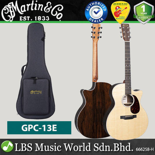 Martin GPC-13E Acoustic Electric Guitar Solid Spruce Top Ziricote Back and Side (GPC13E GPC 13E)