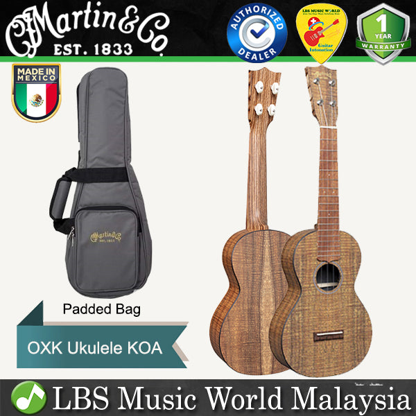 Martin 0XK Concert Ukulele Koa HPL Top Back and Side With Gig Bag - Natural