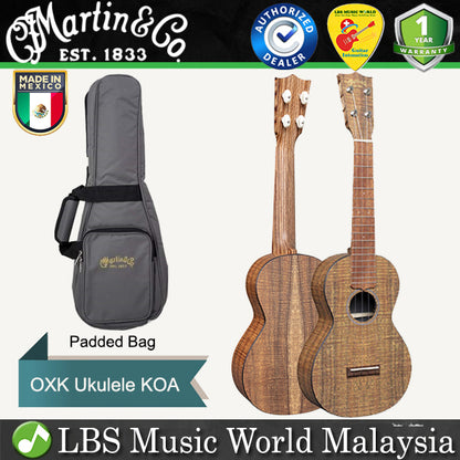 Martin 0XK Concert Ukulele Koa HPL Top Back and Side With Gig Bag - Natural