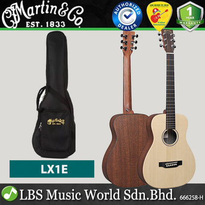 Martin LX1E Little Martin X Series Sitka Spruce  Acoustic Electric Guitar With Gig Bag