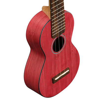 Martin 0X Soprano Ukulele Bamboo HPL Top Back and Side with Gig Bag - Red