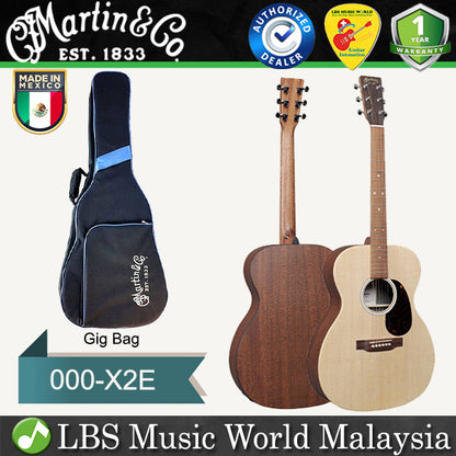 Martin 000X-2E Auditorium Sitka Spruce Top Acoustic Electric Guitar With Gig Bag (000X2XE 000X 2XE)
