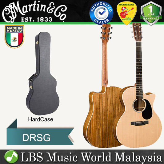 Martin DRSG Dreadnought Cutaway Solid Spruce Top Acoustic Electric Guitar Road Series With Case