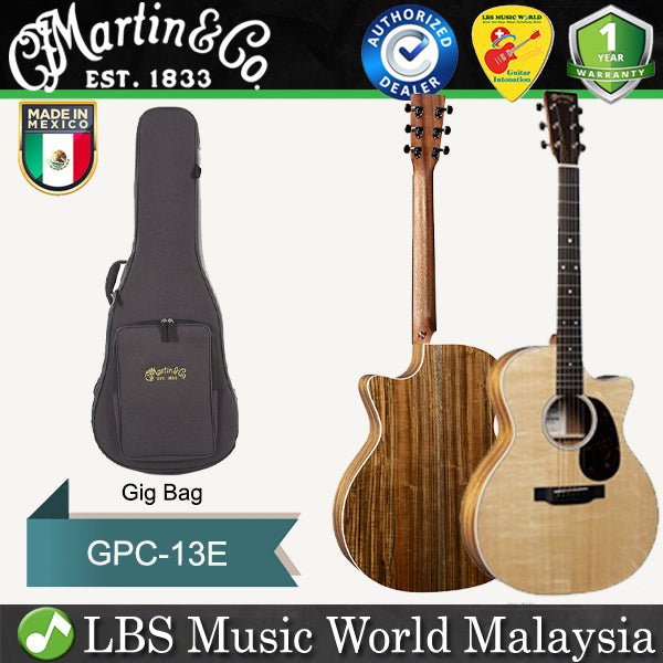 Martin GPC-13E Grand Performance Cutaway Sitka Spruce Top Acoustic Electric Guitar Road Series With Gig Bag (GPC13E GPC 13E)
