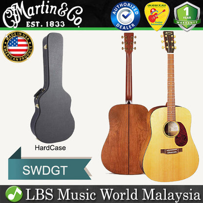 Martin SWDGT Dreadnought Solid Sitka Spruce Top Acoustic Guitar Sustainable Wood Series Special Edition with Case