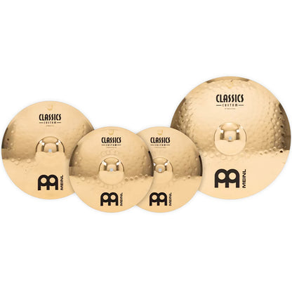 Meinl CC141620 Classics Custom Brilliant Complete Cymbal Set - 14" Hihat / 16" Crash / 20" Ride