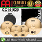 Meinl CC141620 Classics Custom Brilliant Complete Cymbal Set - 14" Hihat / 16" Crash / 20" Ride