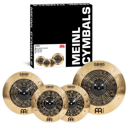 Meinl CCDU141620 Classic Custom Dual Complete Cymbal Set - 14" Hihat / 16" Crash / 20" Ride