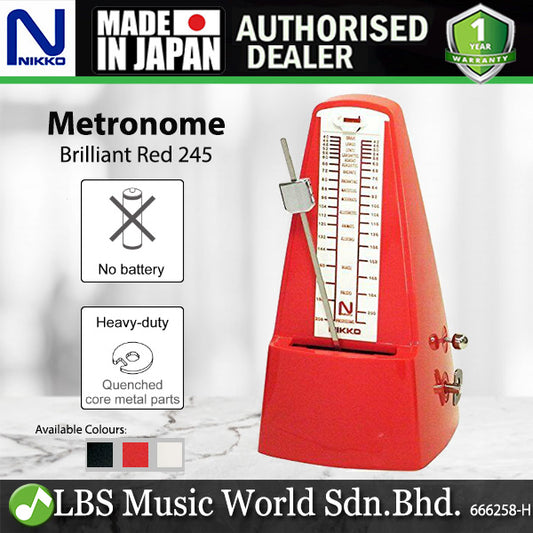 Nikko Japan Standard Mechanical Metronome For Piano Violin Guitar Drum (Made in Japan)