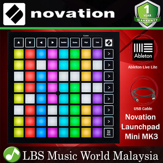 Novation Launchpad Mini MK3 USB MIDI Controller Launch Pad Controller (Launch Pad Mini MKIII)