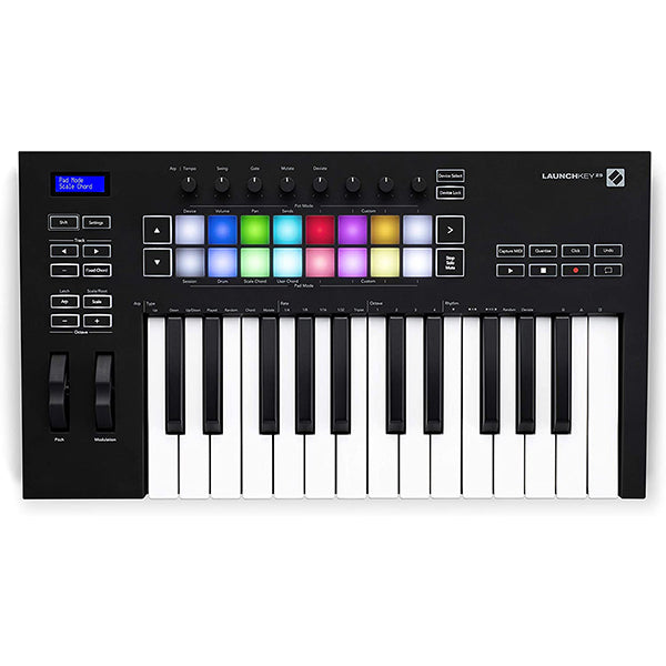 Novation Launchkey 25 MK3 25 Key USB Midi Controller Keyboard with 16 Pad and 8 Knob (Lauch Key MKiii)