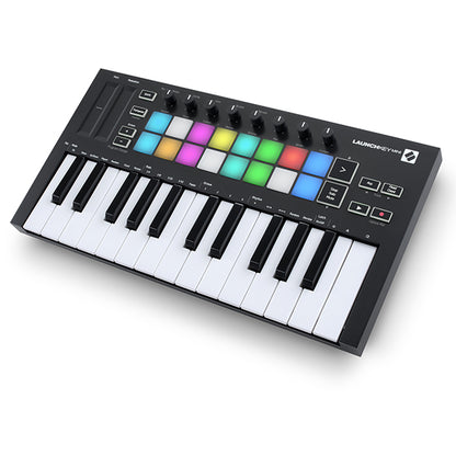 Novation Launchkey Mini Mk3 25 key Keyboard USB MIDI Controller with 16 Pad and Ableton Lite (Launch Key Mini MKIII)