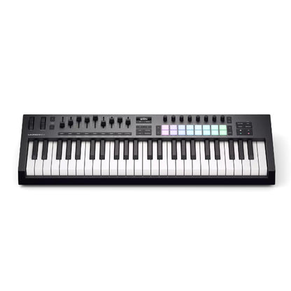 Novation Launchkey 49 MK4/MK3 49 Key Keyboard USB Midi Controller with 8 Knob 9 Fader 16 Pad (Launchkey MK4/MK3)