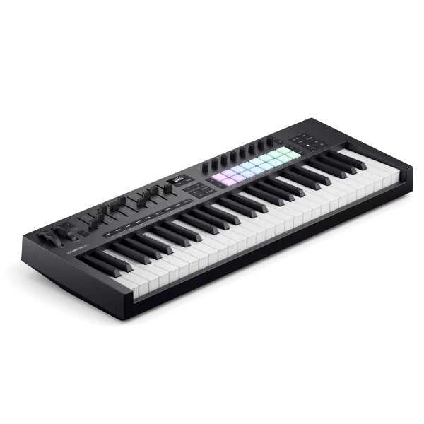 Novation Launchkey 49 MK4/MK3 49 Key Keyboard USB Midi Controller with 8 Knob 9 Fader 16 Pad (Launchkey MK4/MK3)