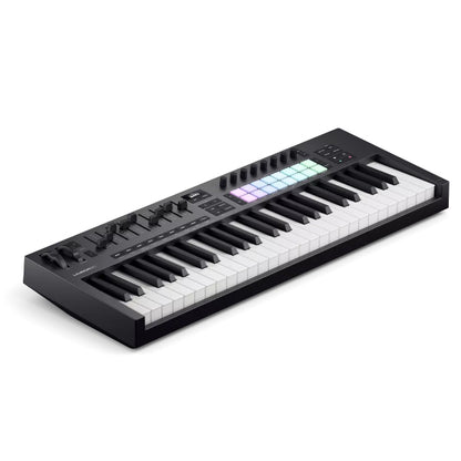 Novation Launchkey 49 MK4/MK3 49 Key Keyboard USB Midi Controller with 8 Knob 9 Fader 16 Pad (Launchkey MK4/MK3)