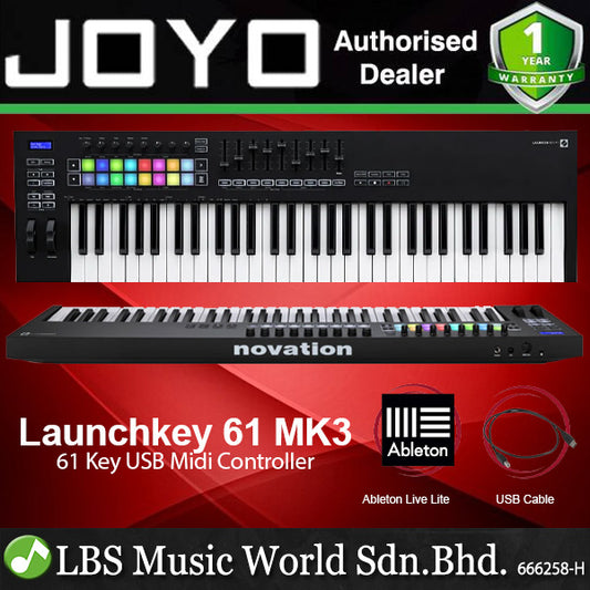 Novation Launchkey 61 MK4/MK3 USB Midi Controller Keyboard with Semi Weighted Keys (Launch Key MK4/MK3)
