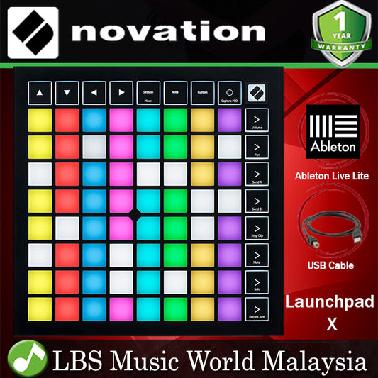 Novation Launchpad X Grid Controller Midi USB Controller With Ableton Live (Launch Pad X)