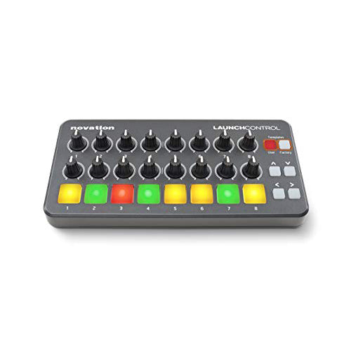 Novation Launch Control With 8 Multicolor Backlit Buttons and 16 Knobs Midi USB Controller