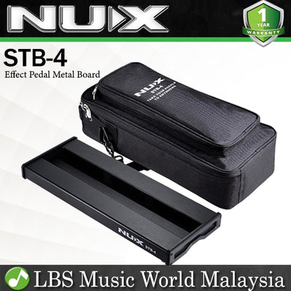 Nux STB-4 Effects Pedal Metal Board for Guitar Effect Pedal with Bag (STB4 STB 4)