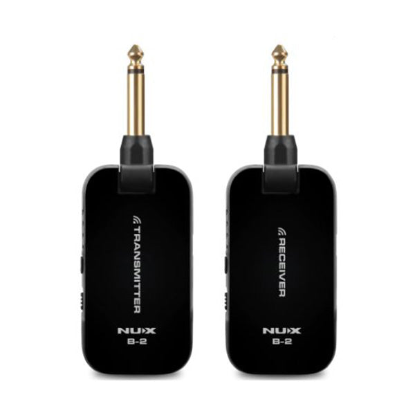 Nux B-2 2.4 GHz Guitar Wireless System Transmitter Receiver Black (B2 B 2)