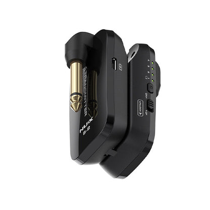Nux B-2 2.4 GHz Guitar Wireless System Transmitter Receiver Black (B2 B 2)